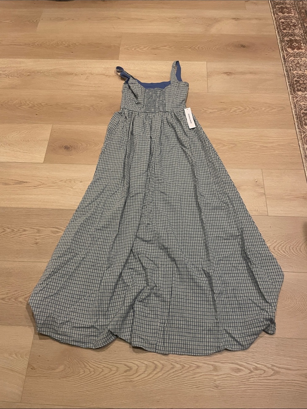 Princess Polly Cartmel Check Maxi Dress Navy - Picture 9 of 12